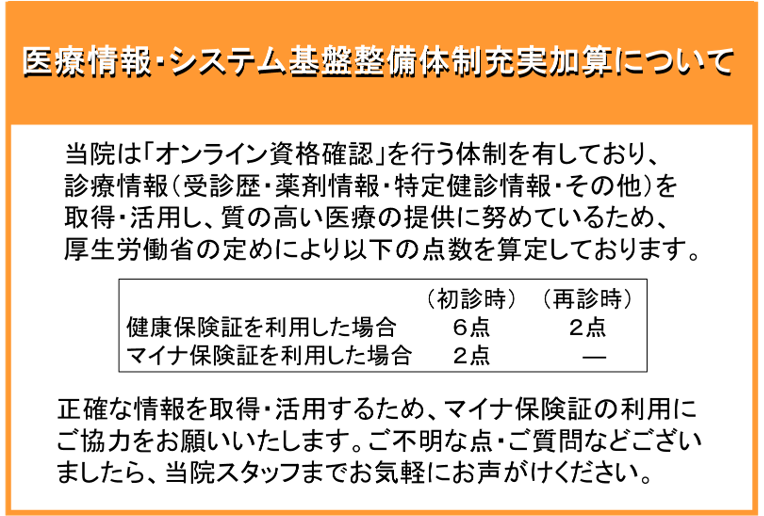 医療情報・システム基盤整備体制充実加算